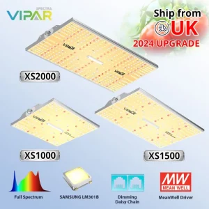 VIPARSPECTRA P600 XS2000 LED Grow Light Full Spectrum for Grow Tent Kit Flower