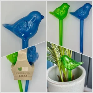2pcs Robin Bird Self Watering Spikes for Plant Garden Automatic Drip Irrigation